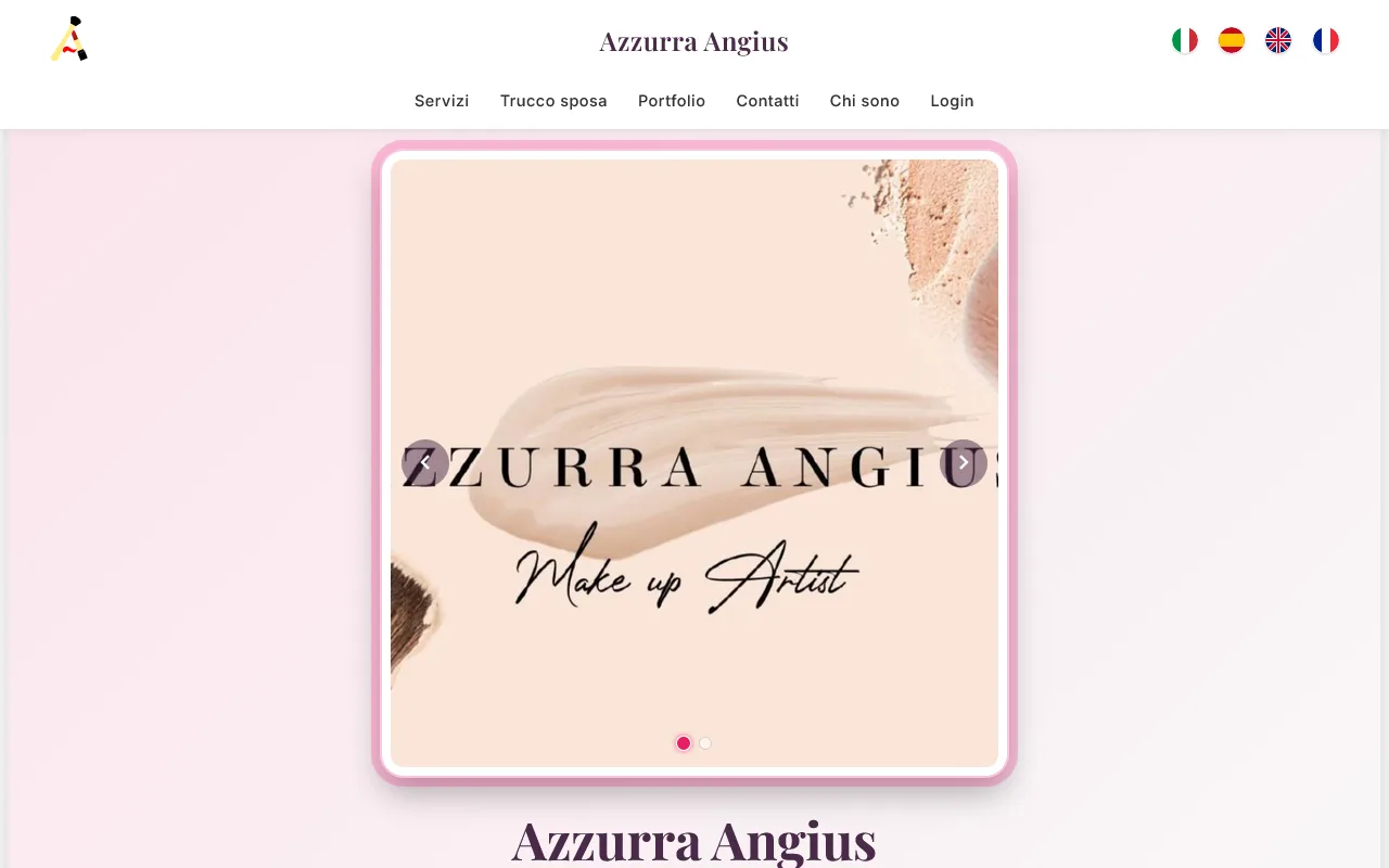 Anteprima del sito Angius Maria Azzurra